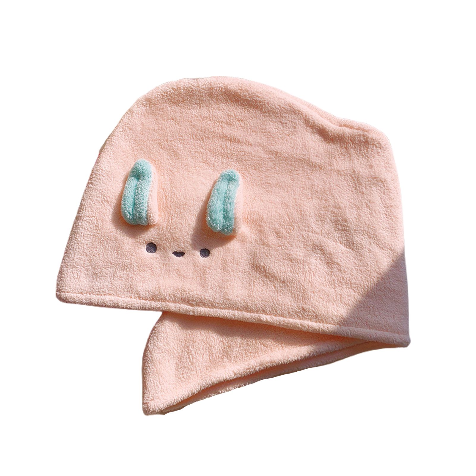 Hair Drying Hat Embroidery Pattern Easy to Use Dry Hair Towel