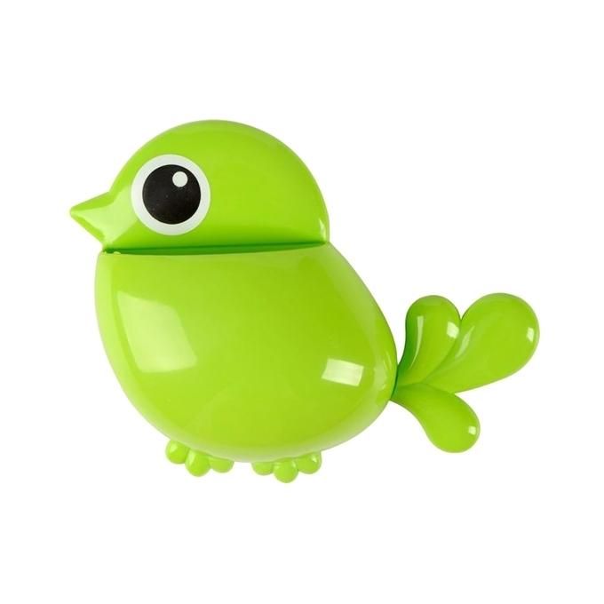 Plastic Bird Toothbrush Holder - Green