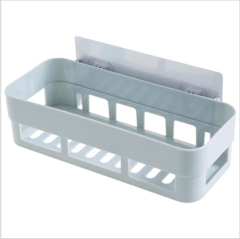 PP Practical Home Kitchen Bathroom Basket Shelf Storage Rack Wall Mounted