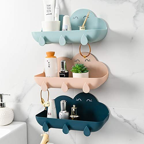 Creative cloud rack, wall hanging Bathroom Shelves, bathroom toilet without punching toilet washtop, bathroom storage shelf