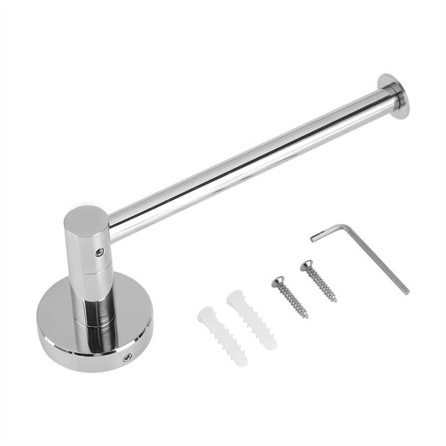 304 Stainless Steel Bathroom Paper Roll Wall-Mounted Rack Toilet Accesso