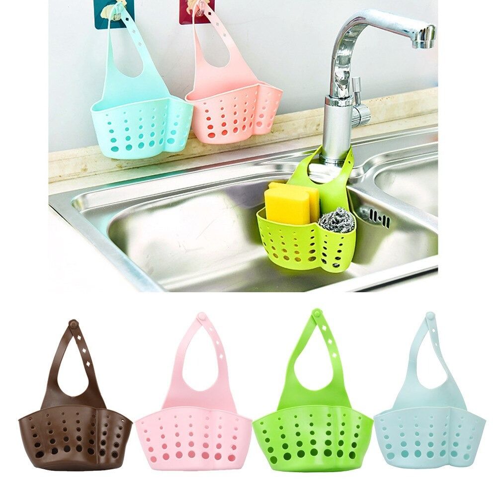 Hanging Drain Bag Portable Kitchen For Home Bath Storage Basket Sink Rack Convenient Household Holder 1 Piece