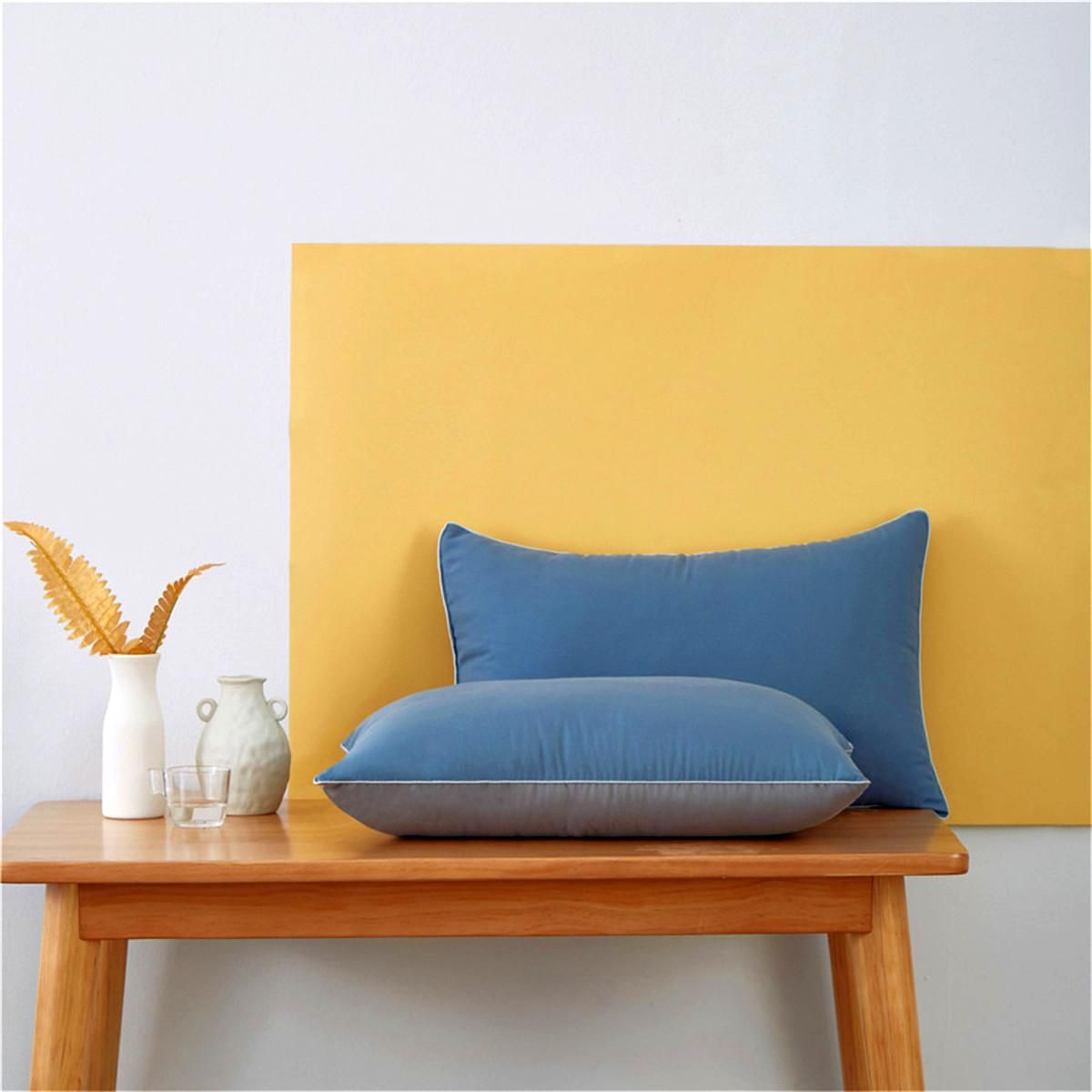 Comfortable Two-tone Sanding Pillowcase Pillow Case For Home Office Decoration