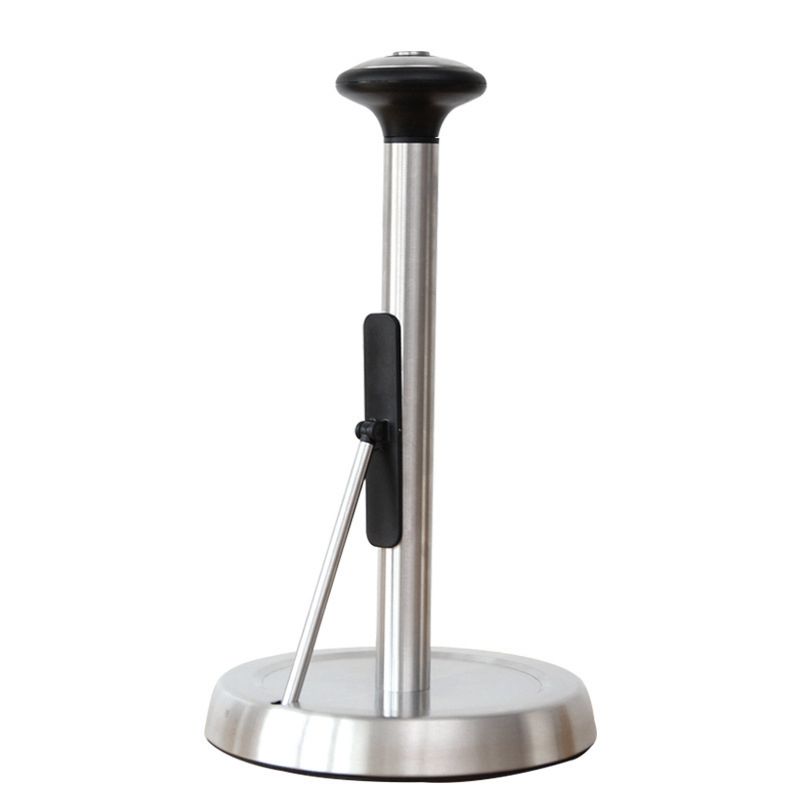 Paper Towel Holder Easy to Tear Paper Towel Dispenser - Weighted Base Fits in Kitchen or for Bathroom Paper Towel Holder