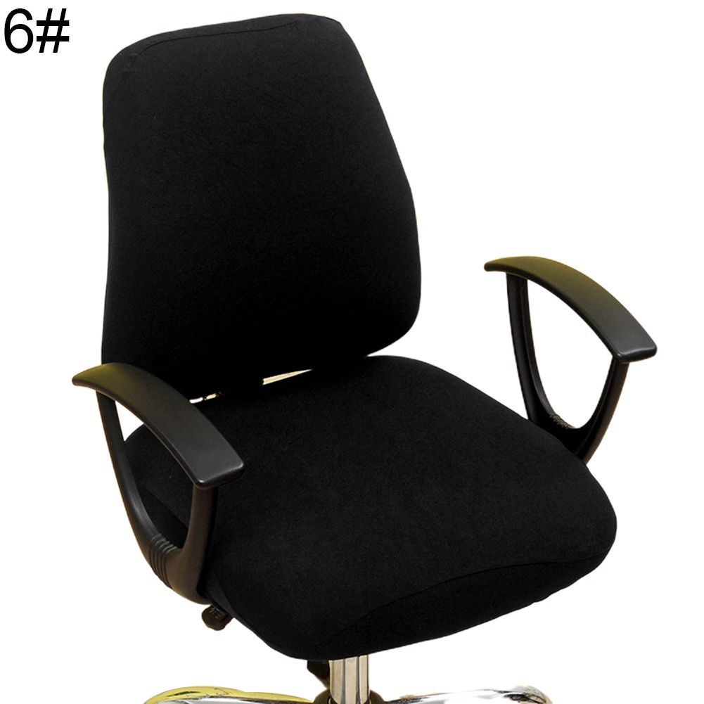 Stylish Elastic Home Office Chair Seat Back Cover Protector Set Slipcover Decor