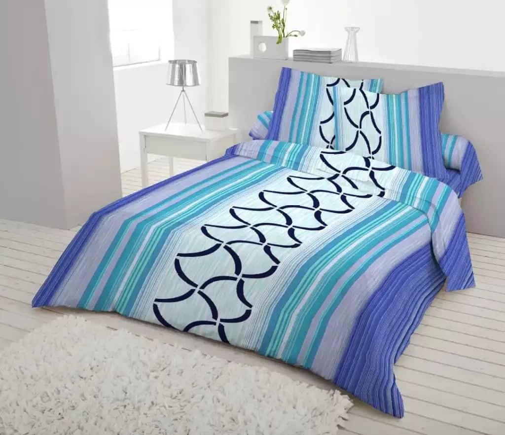 100% Cotton King Size Bed Sheet With 2 Pillow Cover
