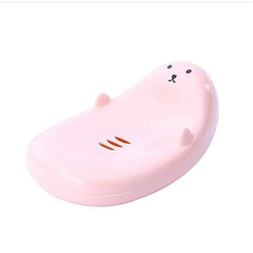 Desktop Soapbox Plastic Soap Holder Dish Drainer Drain Soap Storage Box