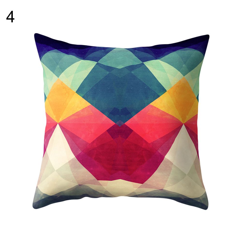 Irregular Geometric Pattern Pillow Case Throw Cushion Cover Home Office Decor