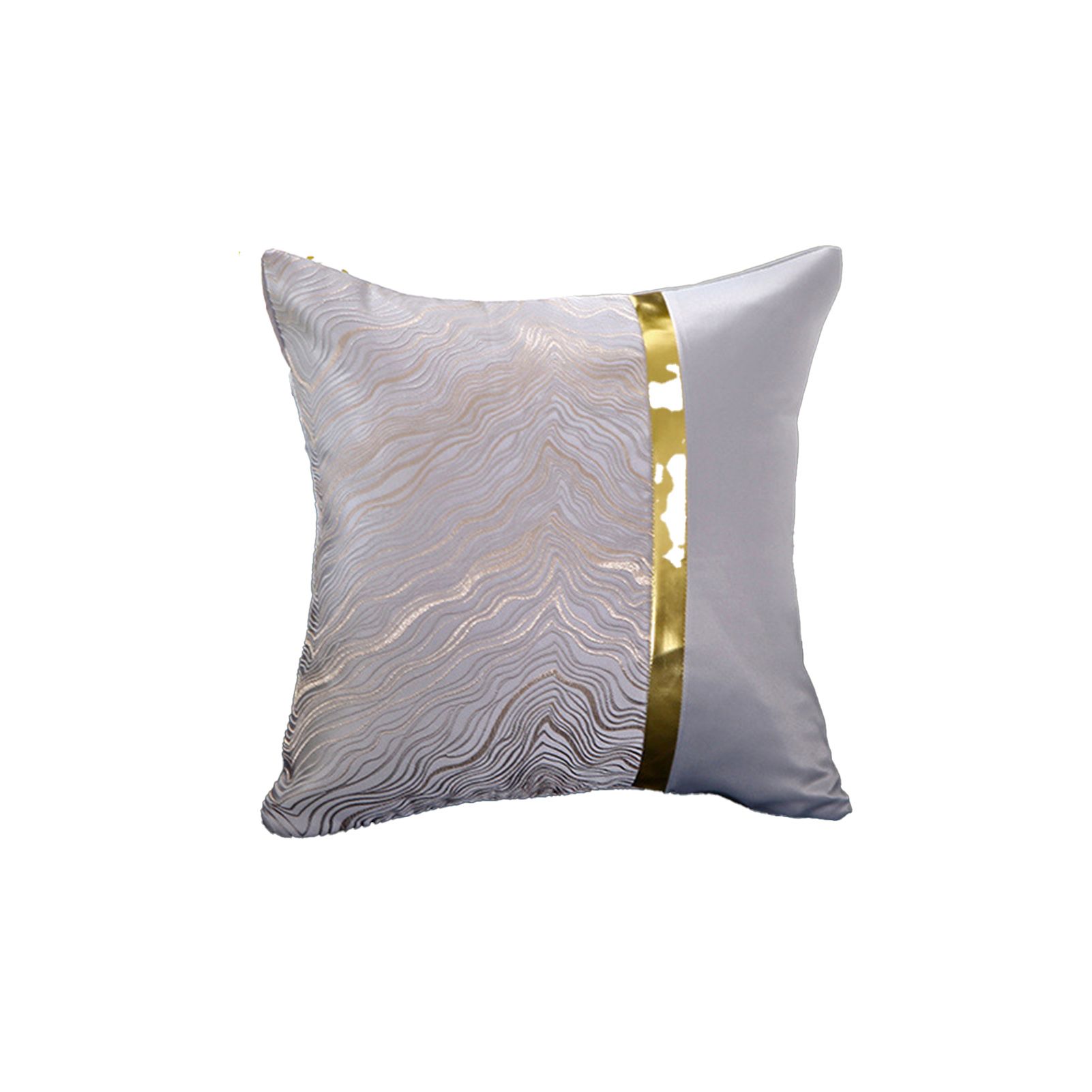 Cushion Cover Soft-touching Breathable 5 Colors Luxury Modern Patchwork Pillow Case for Living Room