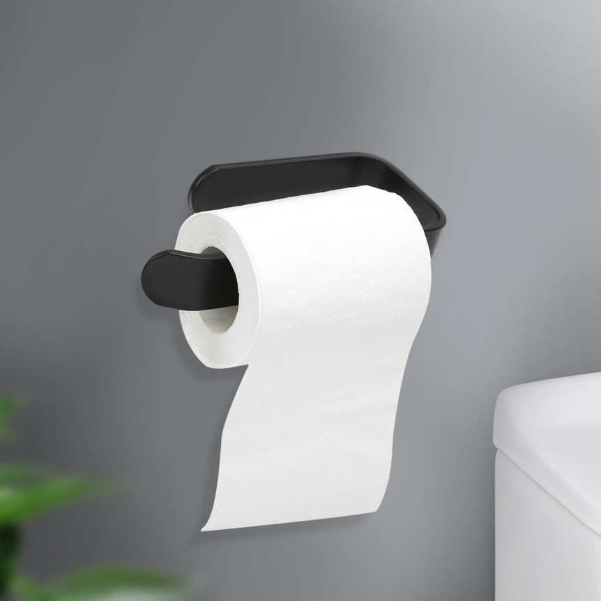 Toilet Roll Paper Holder Alumimum Wall Mounted Rack Bathroom Tissue Shelf