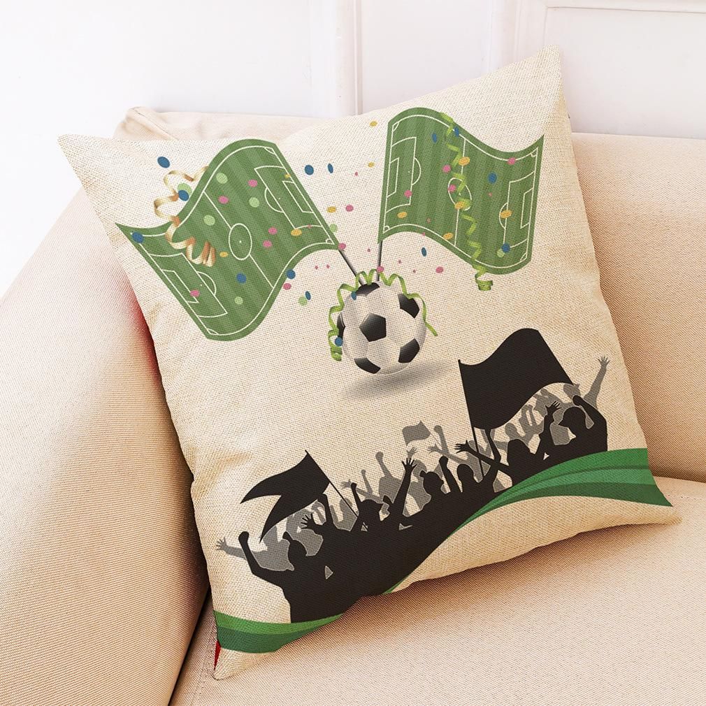 2018 Russia World Cup Home Decor Cushion Pillow Case Soccer Pillow Covers for Home Bedroom Sofa