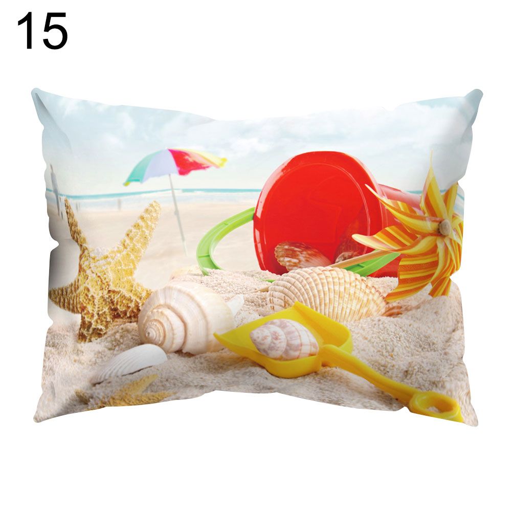 Fresh Starfish Shell Throw Pillow Protector Case Cushion Cover Bedding Articles