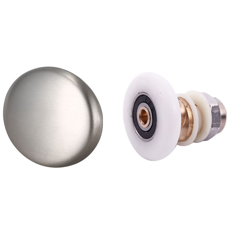 BRADOO- Stainless Steel Soap with Shower Sliding Door Roller Runner Wheel 27mm Wheel Diameter