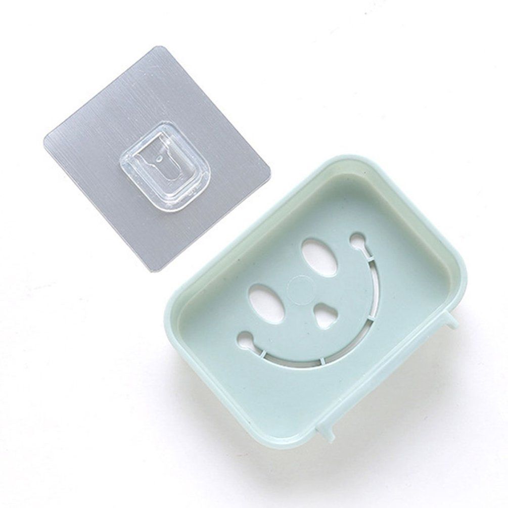 MA Plastic Soap Dish Rack Adhesive Wall Mounted Bathroom Soap Holder