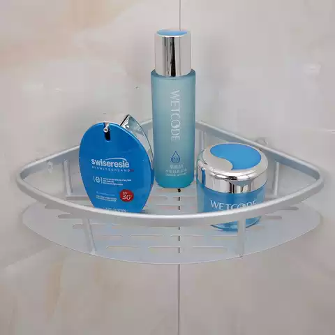 Aluminum Shower Caddy Shelf Bathroom Corner Rack Bath Storage Holder Organizer