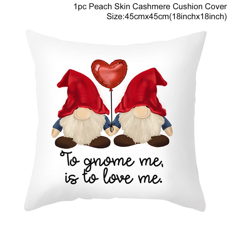 GC Valentine's Day Faceless Doll Polyester Pillowcase Love Throw Pillow Cover Cushion Cover Style:16