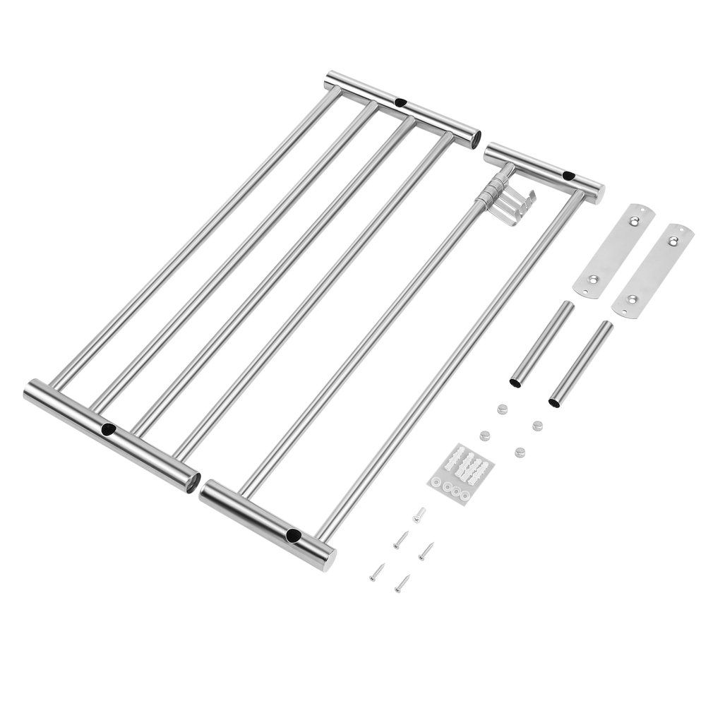 Bathroom Towel Holder Stainless Steel Wall-Mounted Towel Rack Wall Shelf