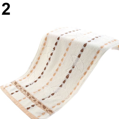 33 x 73cm Soft Umbrella Waterdrop Pattern Towel Home Bath Fe Hand Washcloth