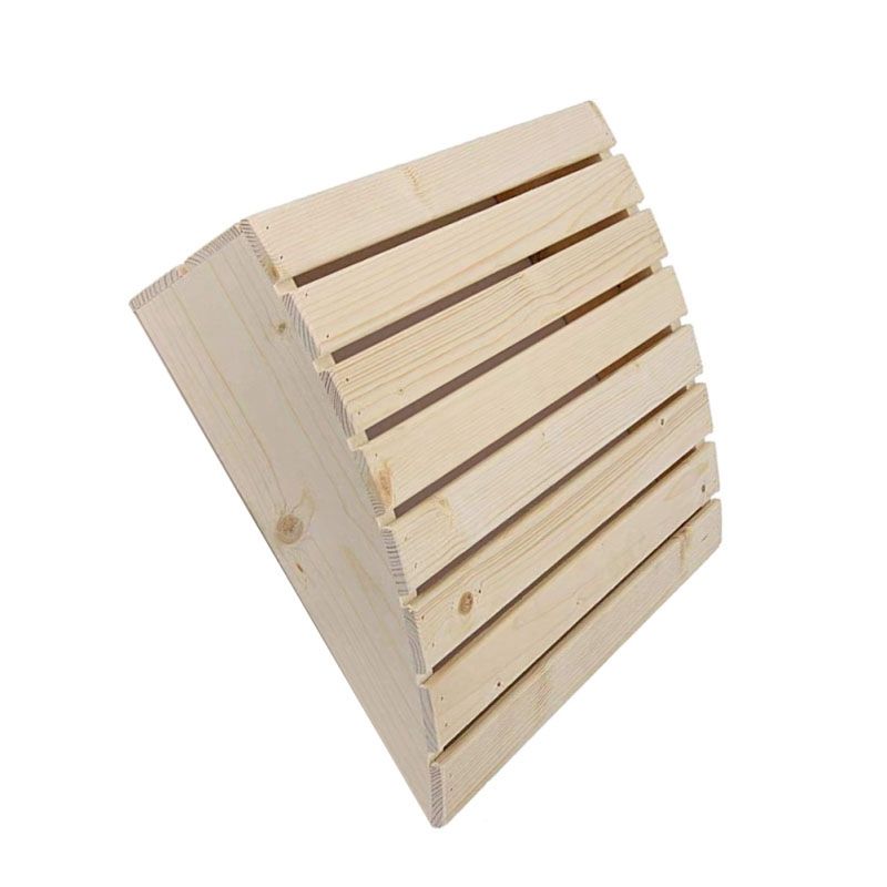 BRADOO- Sauna Wooden Headrest Pillow Creative Head Support Steam Room Supplies Household Bathroom Accessories