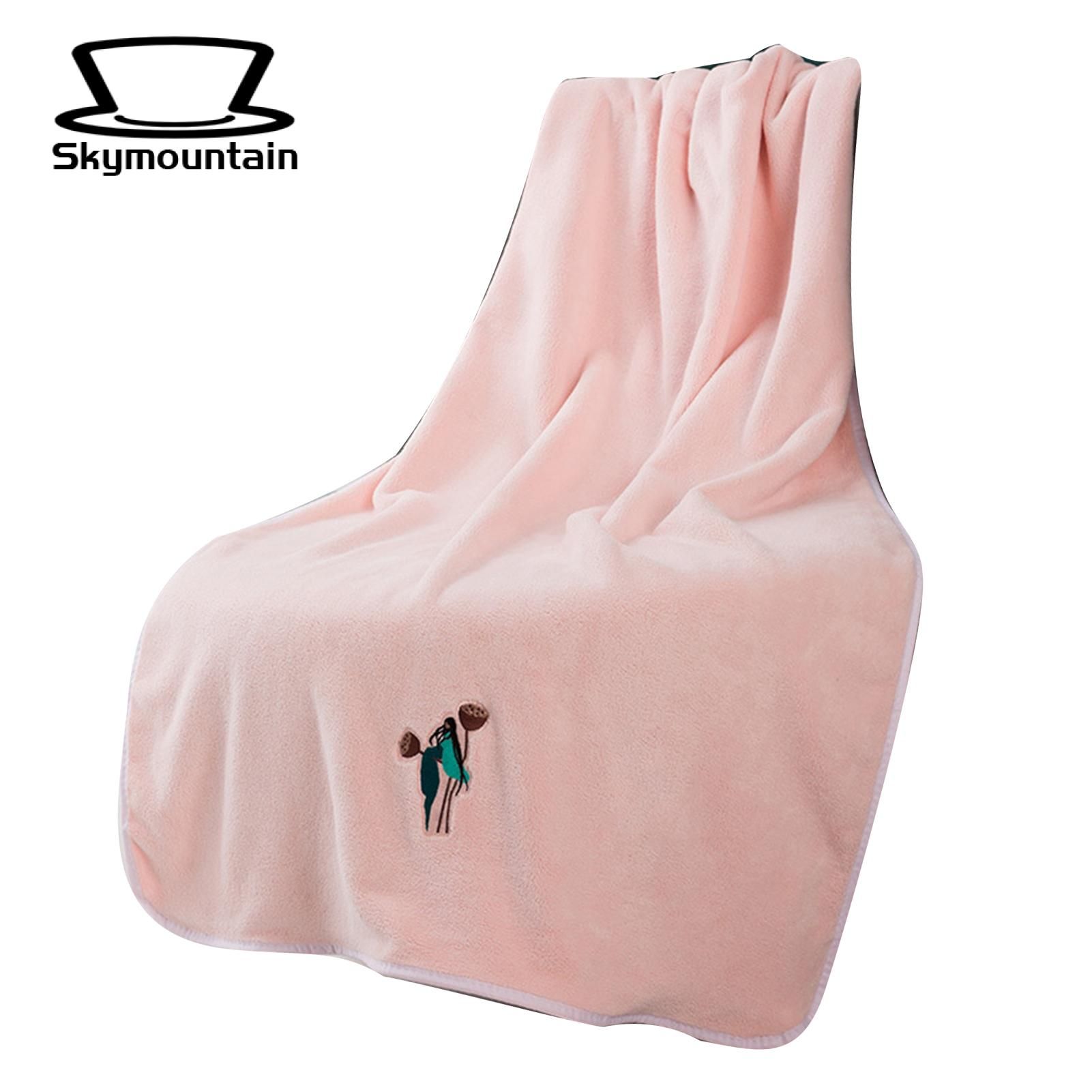 Skymountain Large Bath Towel Antique Embroidery Antique Embroidery Bathrobes