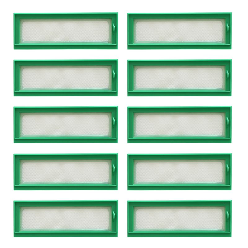 10Pcs Replacement Dust Filters Hepa Filters for Vorwerk Kobold VR200 Vacuum Cleaner