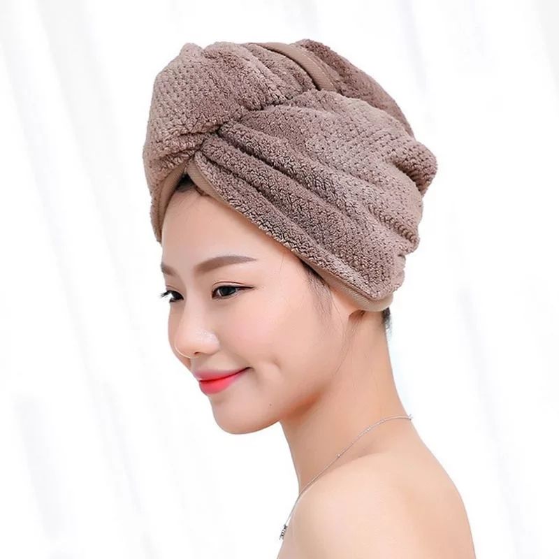 Towel Bathing Cap Women Girl Hair Dry Cap Bath Bathing Tools