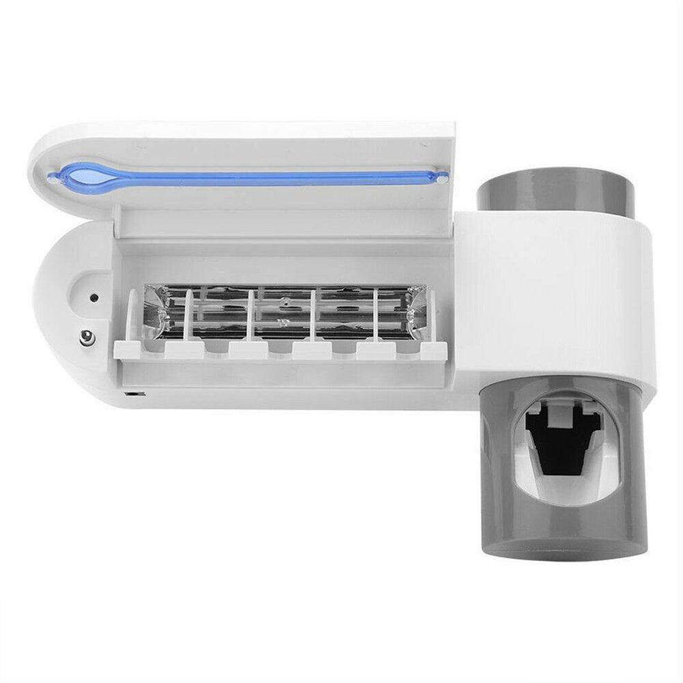 Antibacteria UV Light Ultraviolet Toothbrush Automatic Toothpaste Dispenser