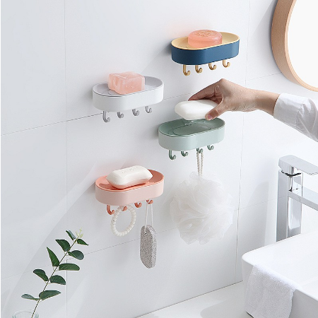 Bathroom Storage Multifunctional Soap CASE with Hook Cloud Shape Lovely Storage. CD:P30.