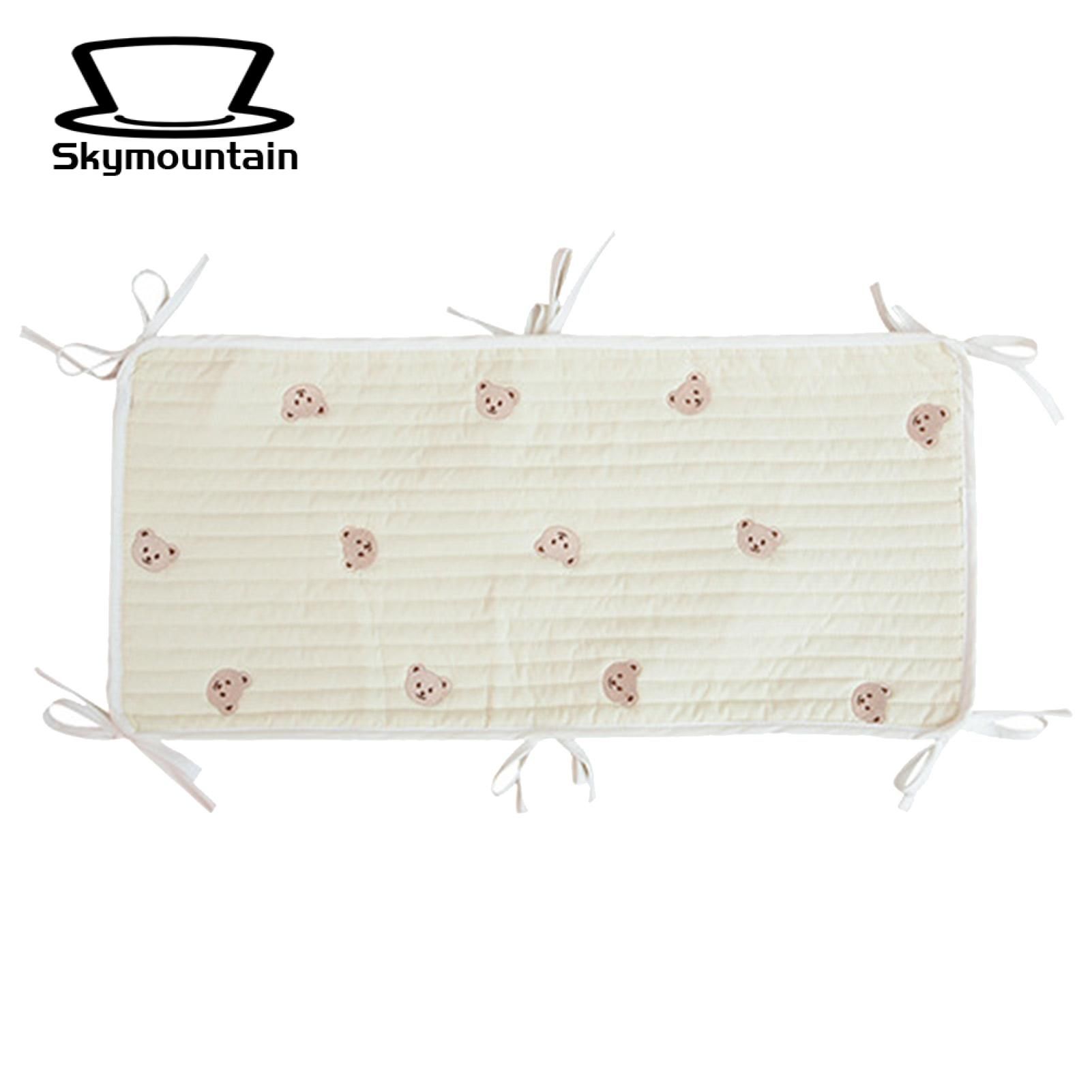 Skymountain Crib Liner Colorful Safety Soft Touching Infant Crib Liner