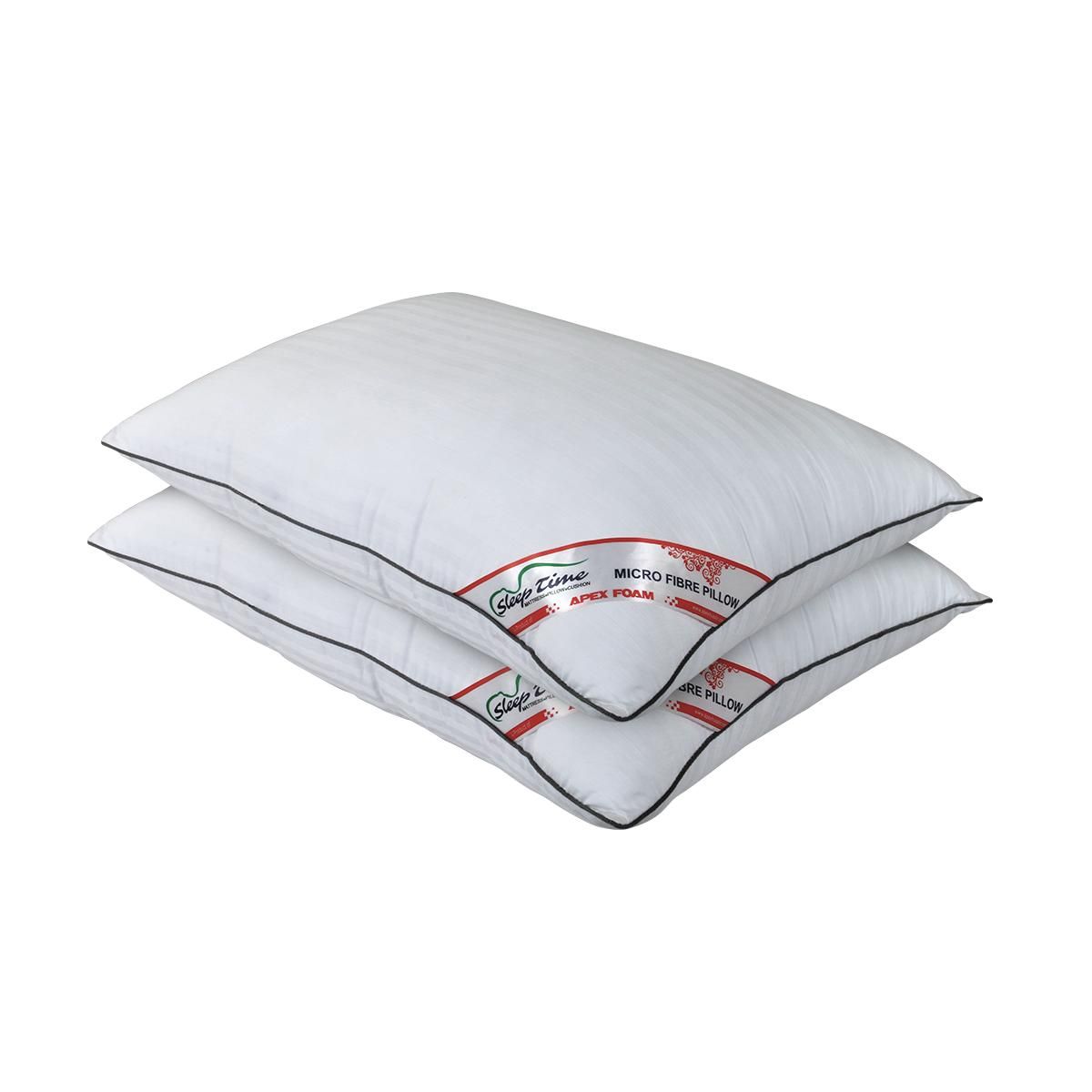 2 Pcs Luxury Hotel Micro Fiber Pillow (18"x28") - Made from Imported Fabric