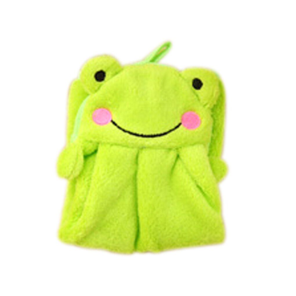 2020 Eco-friendly Candy Colors Soft Coral Velvet Cartoon Animal Towel Can Be Hung Kitchen used