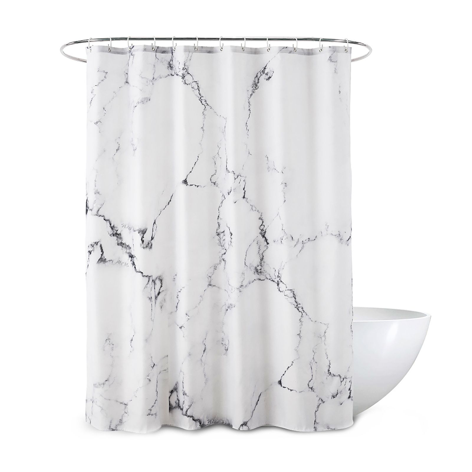 Shower Curtain Vivid Marble Shower Panel Set
