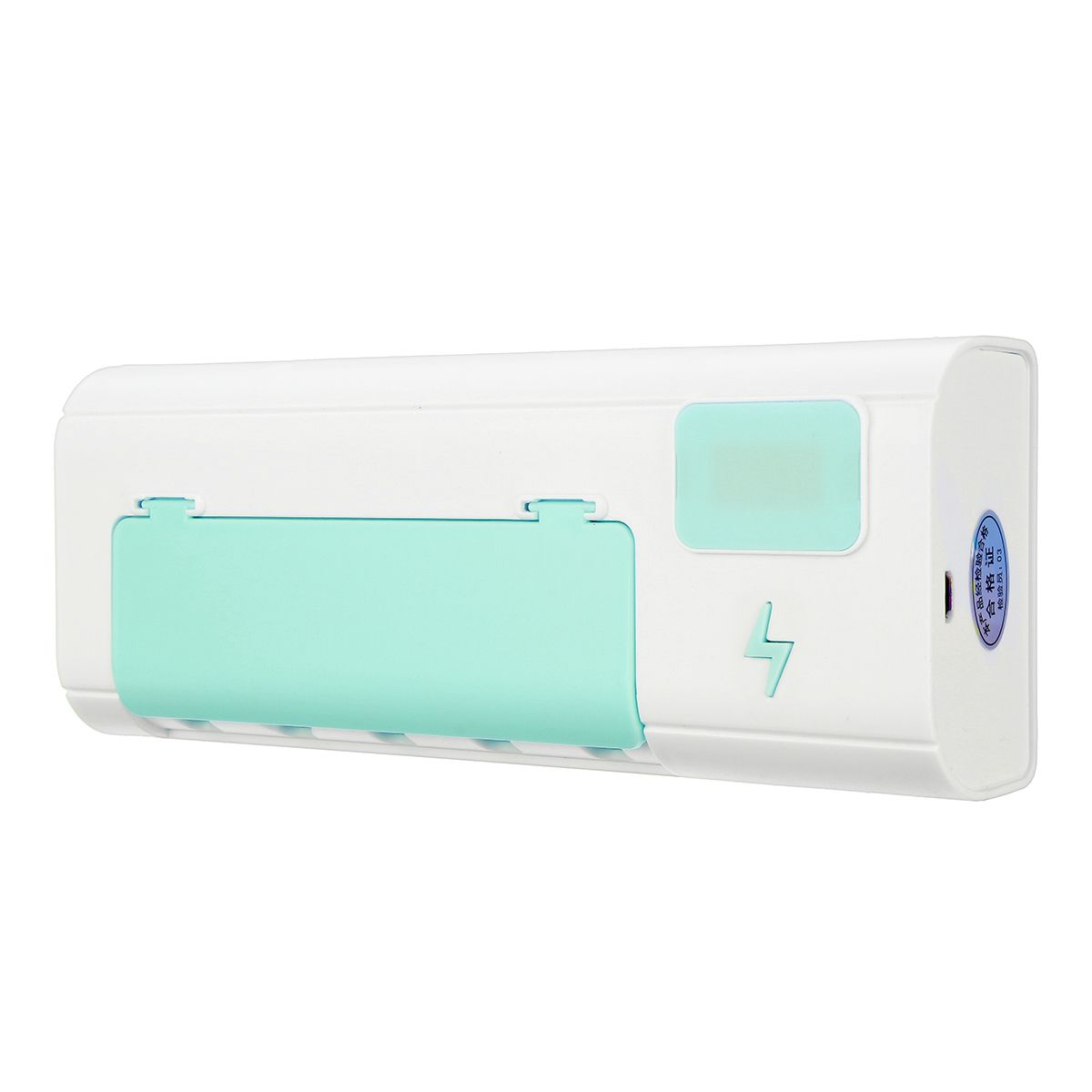 Comfortable Toothbrush Holder Organizor Home Bathroom Wall Mounted UVC-UVA Lighting
