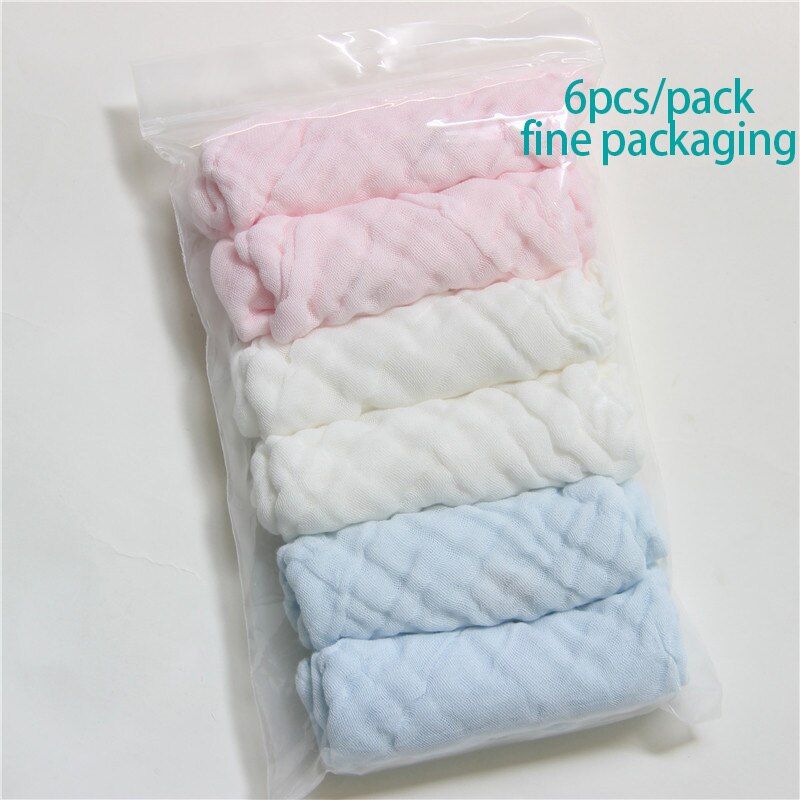 Baby Towel Embroidery Saliva Towel Cotton Children Square Gauze Baby Products Washcloth Handkerchief