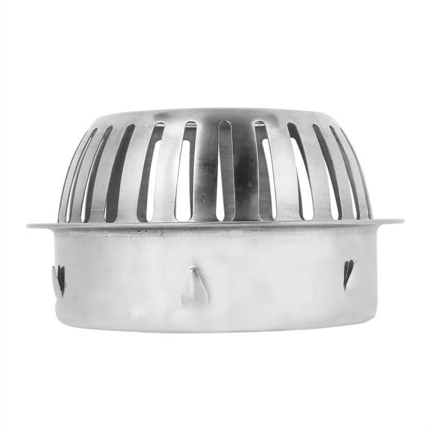 Stainless Steel Round Bathroom Drain Pipe Waste Grate Anti-blocking Floor
