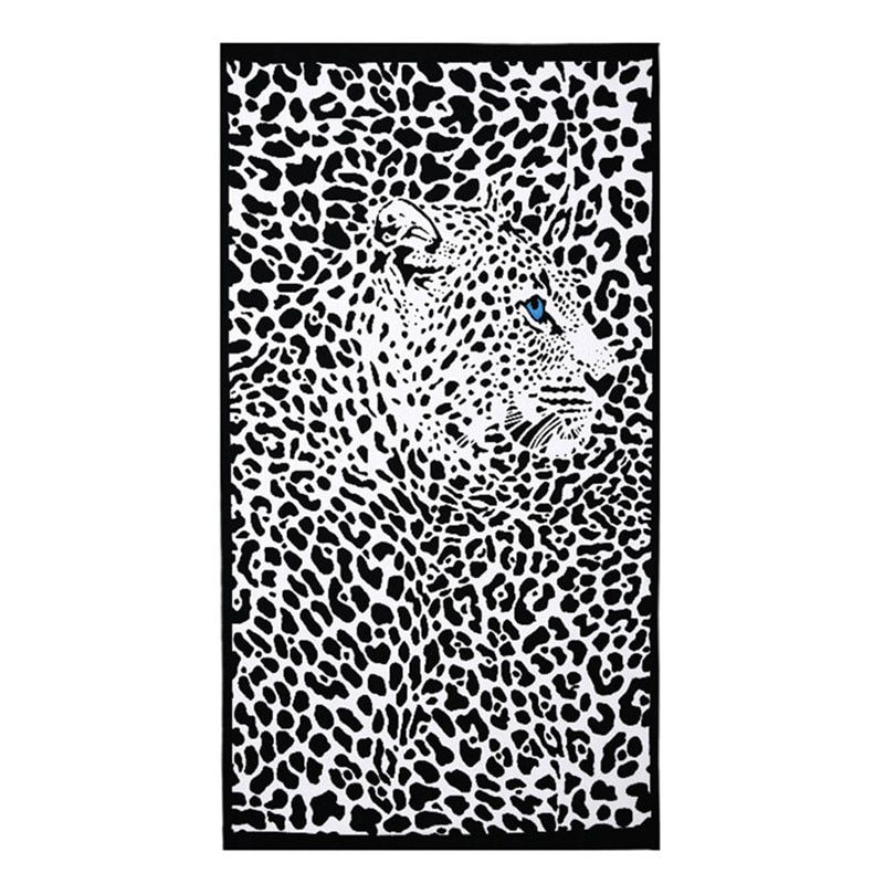 100*180cm Beach Towels leopard print Stripe Horse Dolphin Microfiber Bath Towel Bathroom Hotel Large For Adults Women