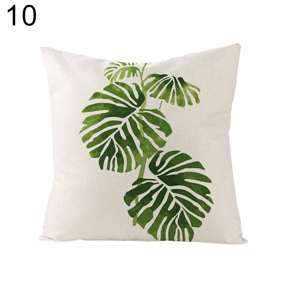 Bird Flower Banana Leaf Throw Pillow Case Cushion Cover Home Bed Sofa Decor