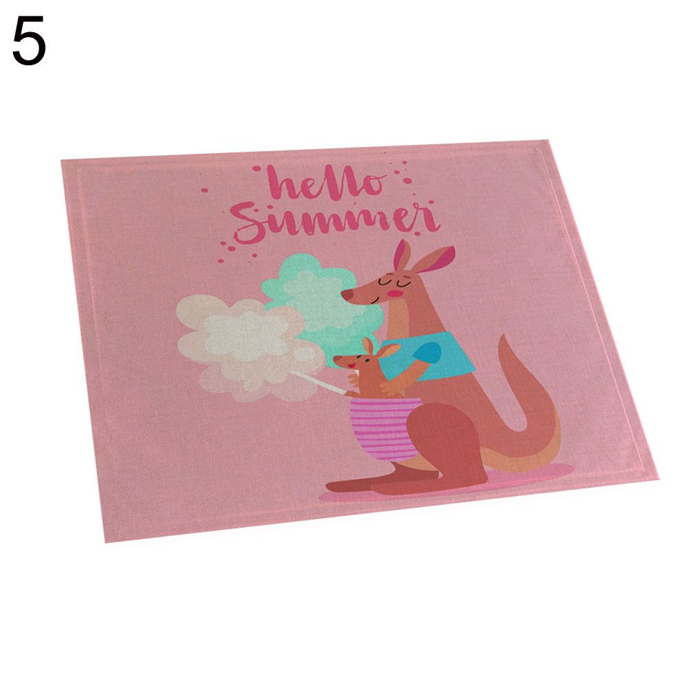 Cute Animal Pineapple Anti-slip Place Mat Dining Table Coaster Bowl Pad Cushion