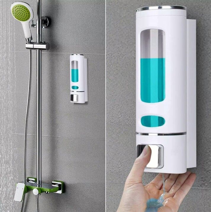 Wall Mounted Liquid Soap Dispenser Bathroom Soap Dispenser Liquid Soap Pump Bathroom Shower Shampoo Soap Pot Touch Soap Dispenser