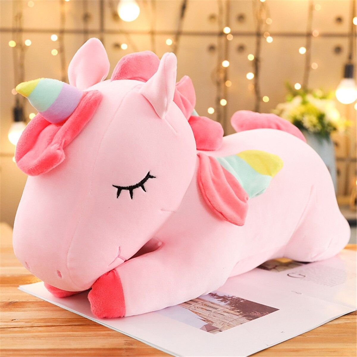 Angel Unicorn Lovely Cushion for Baby to Sleep with a Leg Pillow Long Bed Pillow Super Soft