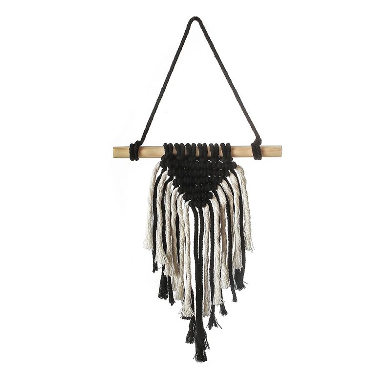 Macrame Leaf Wall Hanging Tapestry Nordic Cotton Handwoven Dreamcatcher Room Decorative Home Christmas Ornament Decor