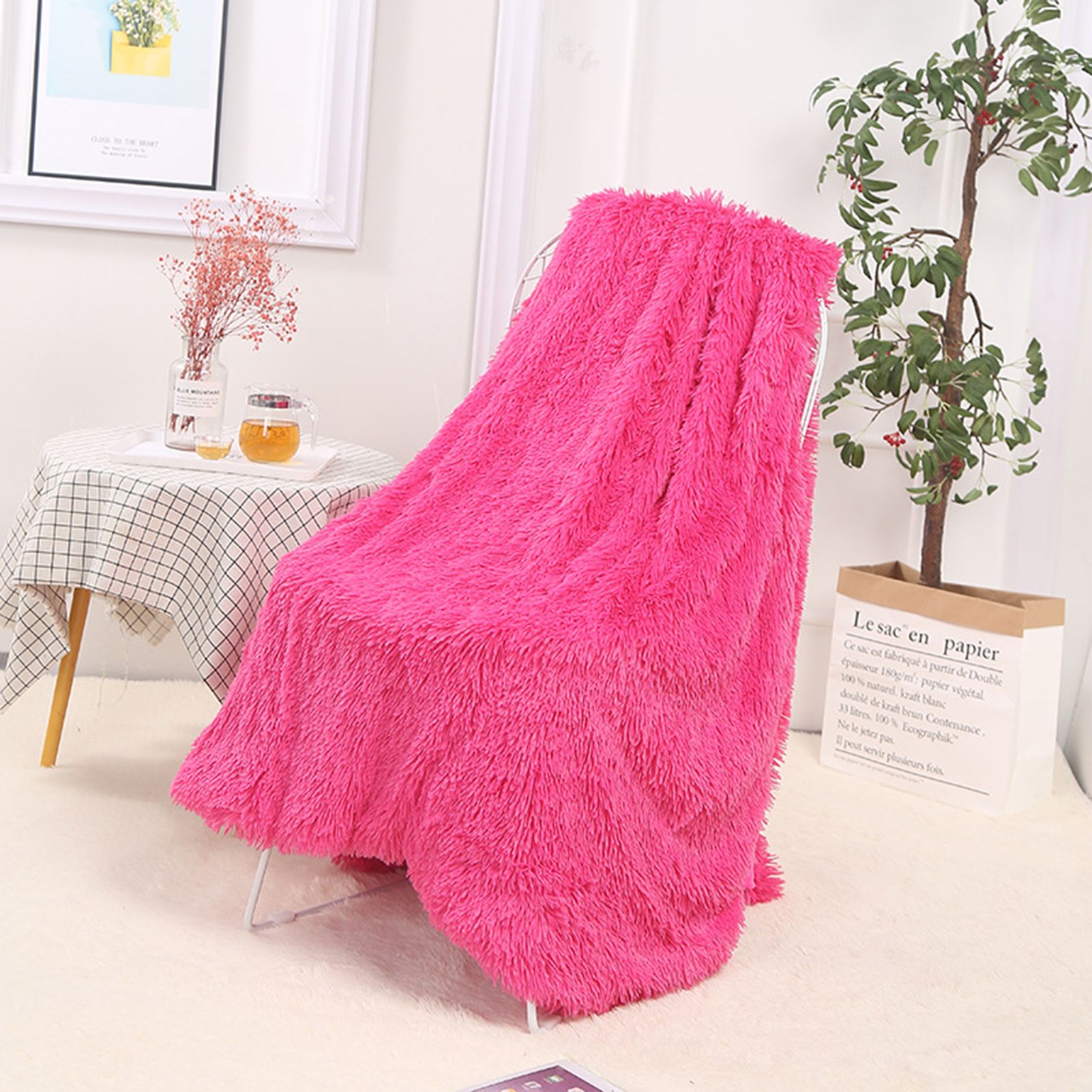 Blanket Decor Decorative Breathable Plush Fleece Comfy Throw Blankets