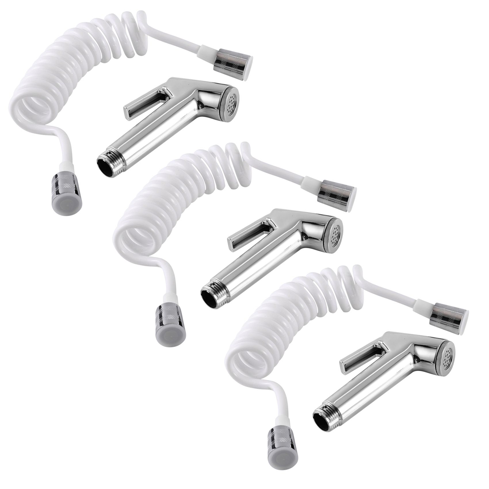 2X Handheld Shower Head Douche Toilet Bidet Spray Wash Jet Shattaf with Spring Hose
