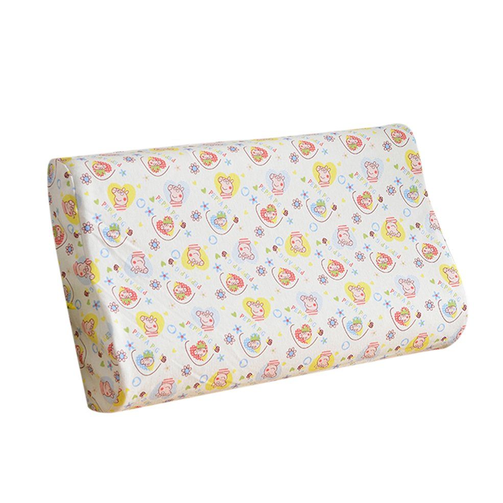 MA Natural Latex Neck Pillow Durable Cervical Pillow Children Sleeping Support
