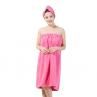 2Pcs Women Water Absorbing Fast Dry Hair Hat Bathing Towel Spa Wrap Shower Supply