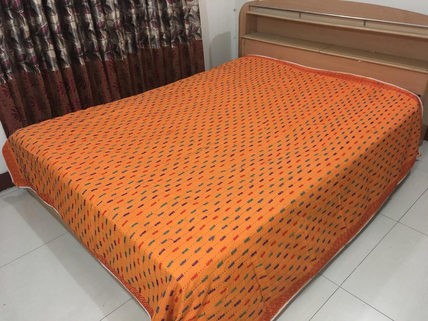 Hand Made Cotton Nakshi Katha - Multi Color