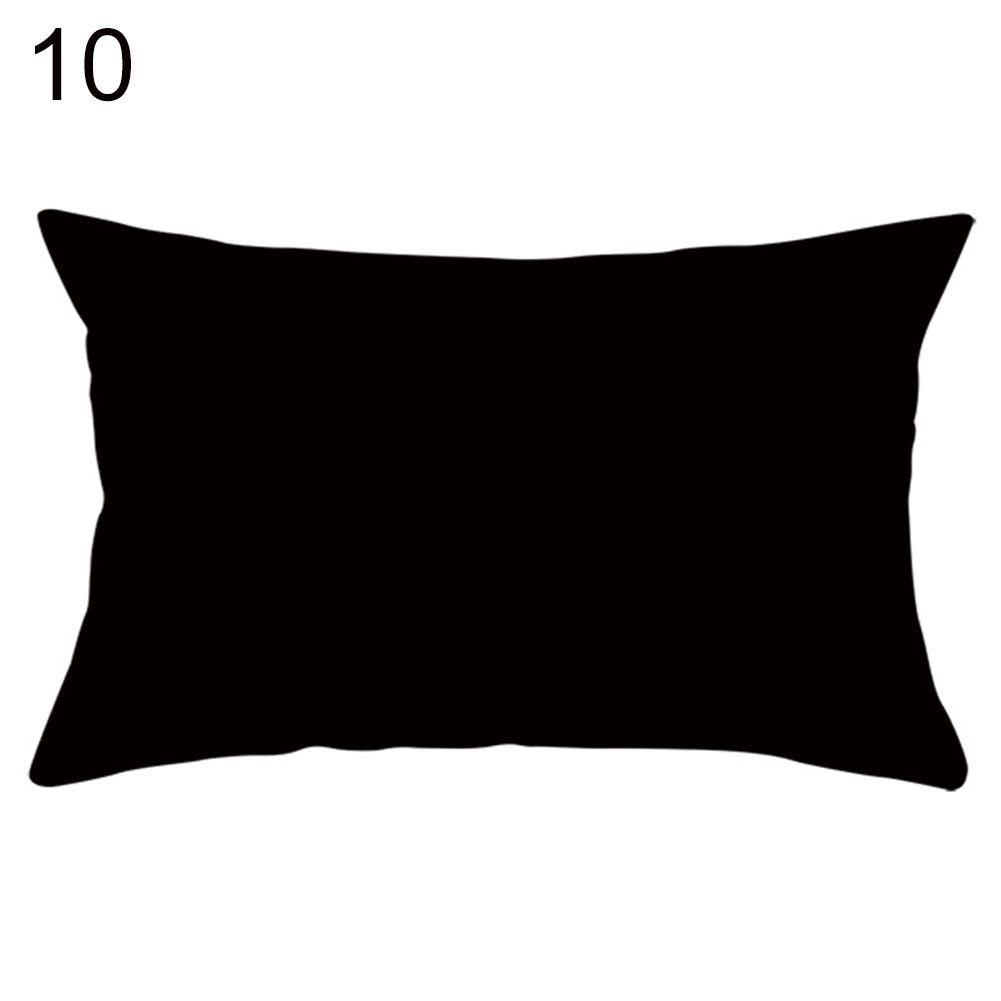 Polyester Peach Skin Throw Pillow Case Cushion Cover Home Sofa Bed Car Decor