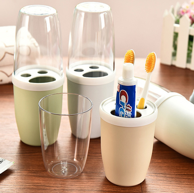 Toothpaste Toothbrush Holder Bathroom Accessories Portable Travel Toothbrush Cover Cup Bathroom Organizer