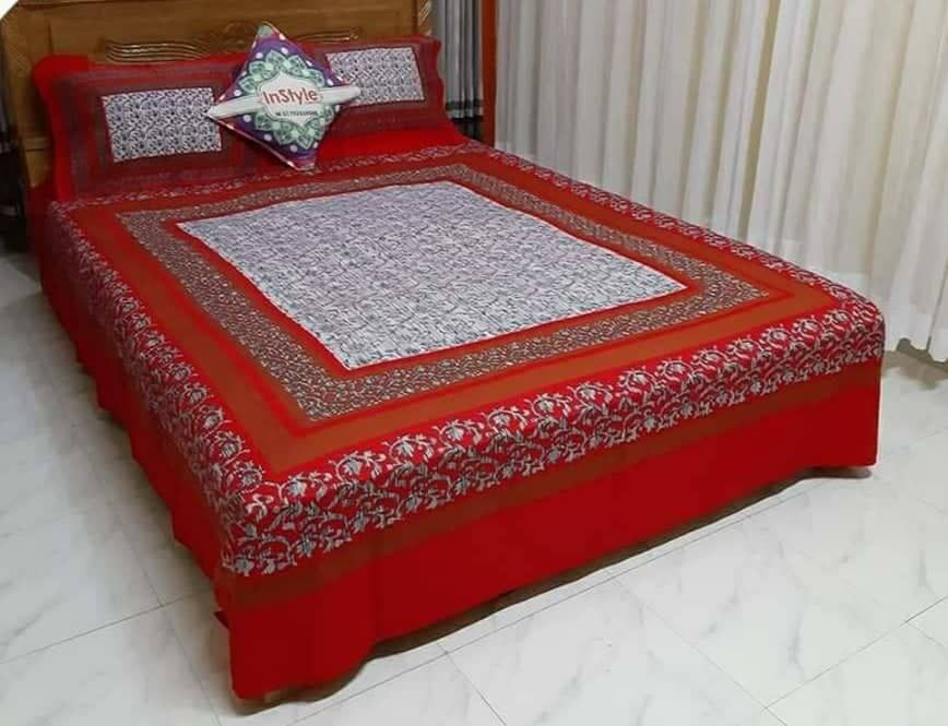King Size Cotton Bed Sheet From Sopno BD