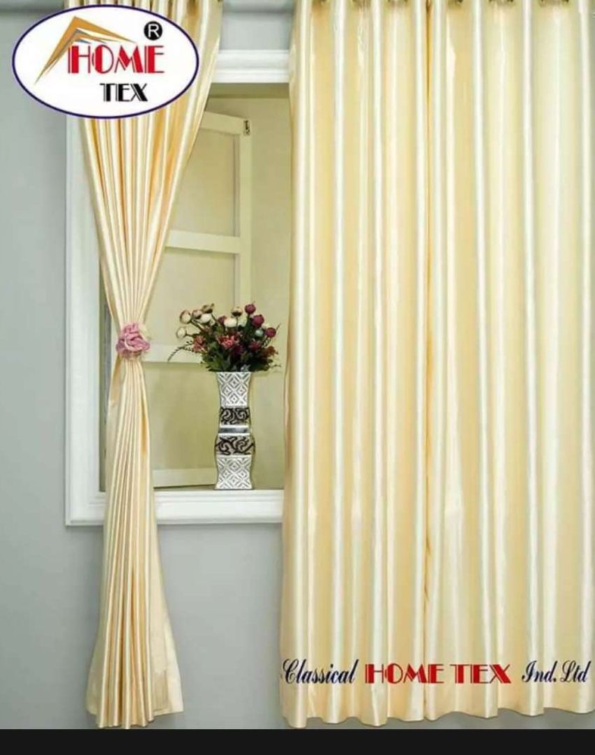 Syenthatic curtain Crem design  10 pcs pakage